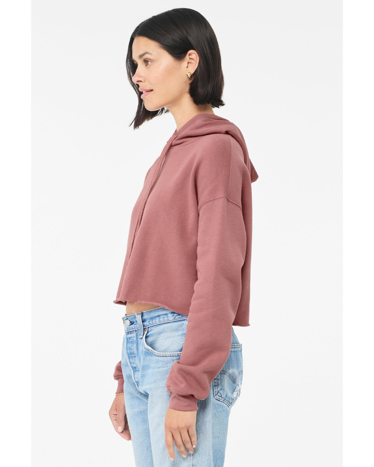 BELLA + CANVAS Women's Crop Fleece Hoodie Womens Apparel Sweatshirts & Fleece