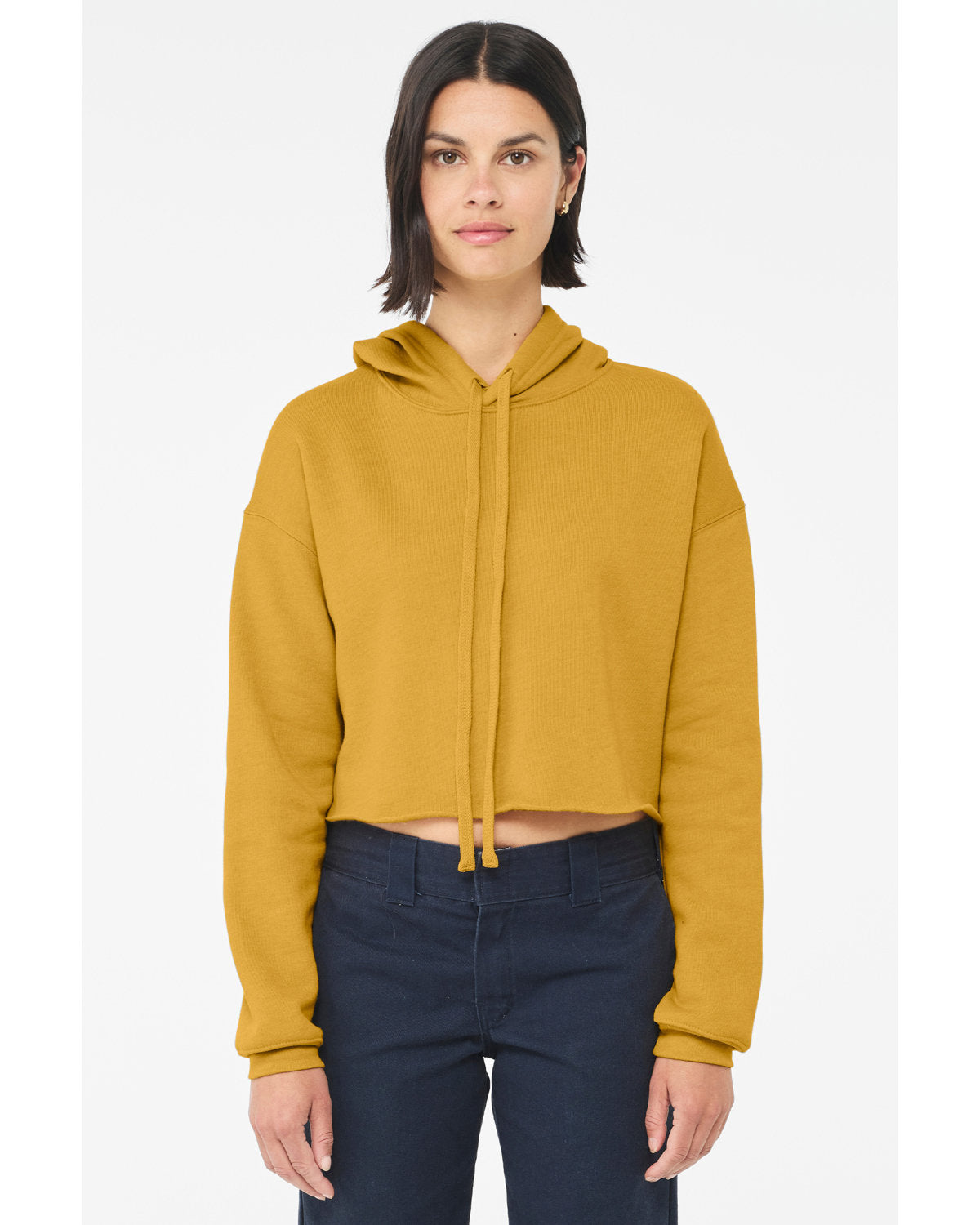 BELLA + CANVAS Women's Crop Fleece Hoodie Womens Apparel Sweatshirts & Fleece