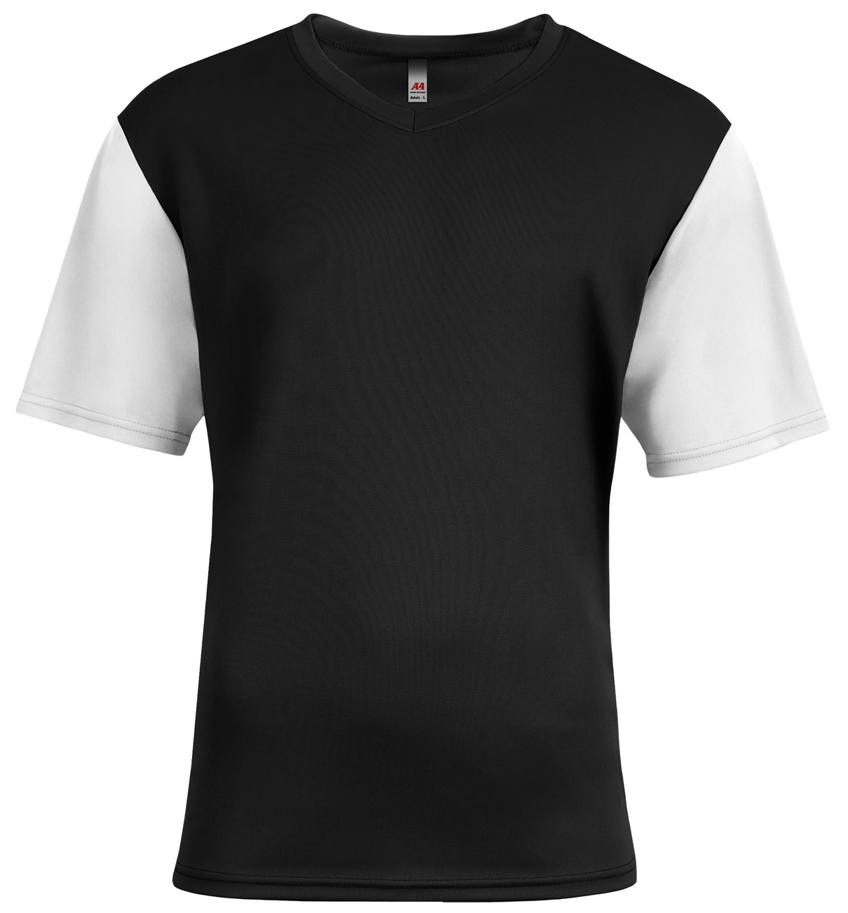 A4 Men's Sprint Color Block V-Neck T-Shirt Mens Apparel Shirts & Tops