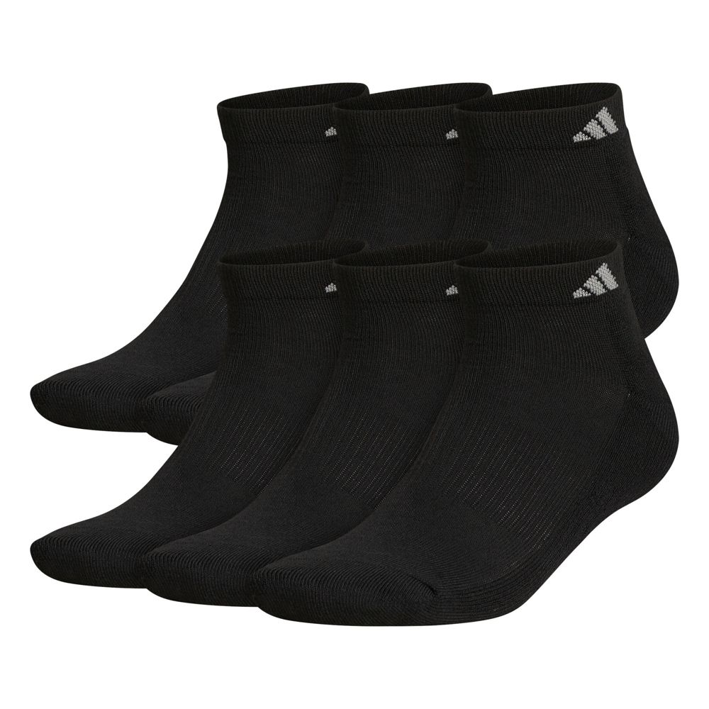 adidas Men's Athletic Cushioned Low Cut Socks 6-Pack Unisex Accessories Socks