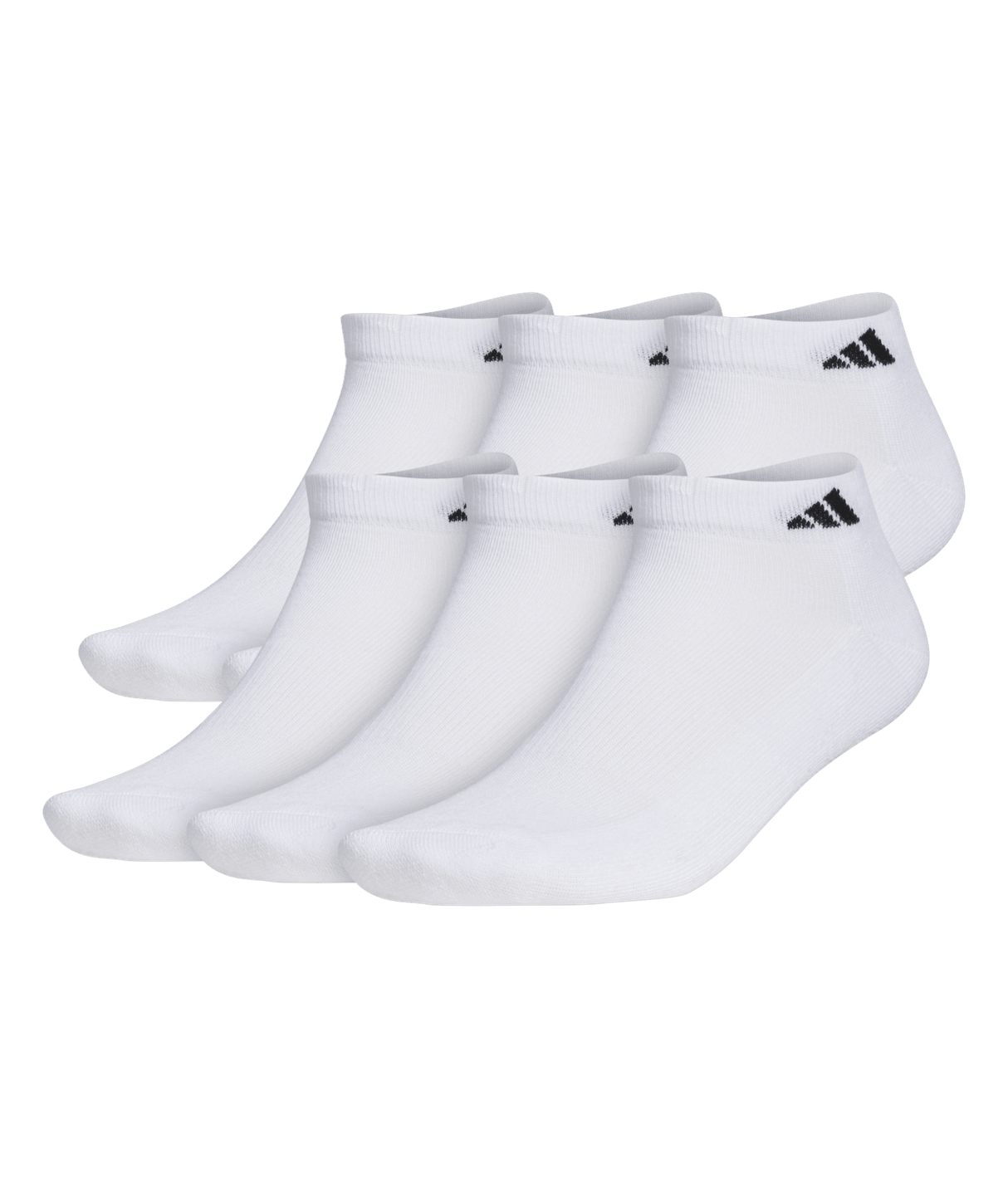 adidas Men's Athletic Cushioned Low Cut Socks 6-Pack Unisex Accessories Socks