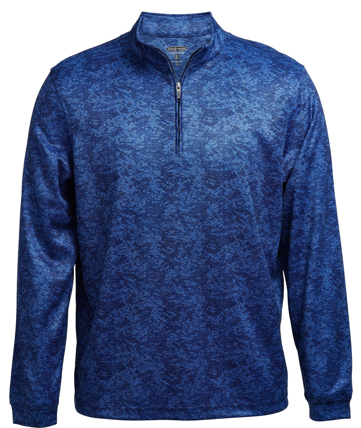 Pebble Beach Men's Camo Print 1/4 Zip Pullover Mens Apparel Sweatshirts & Fleece