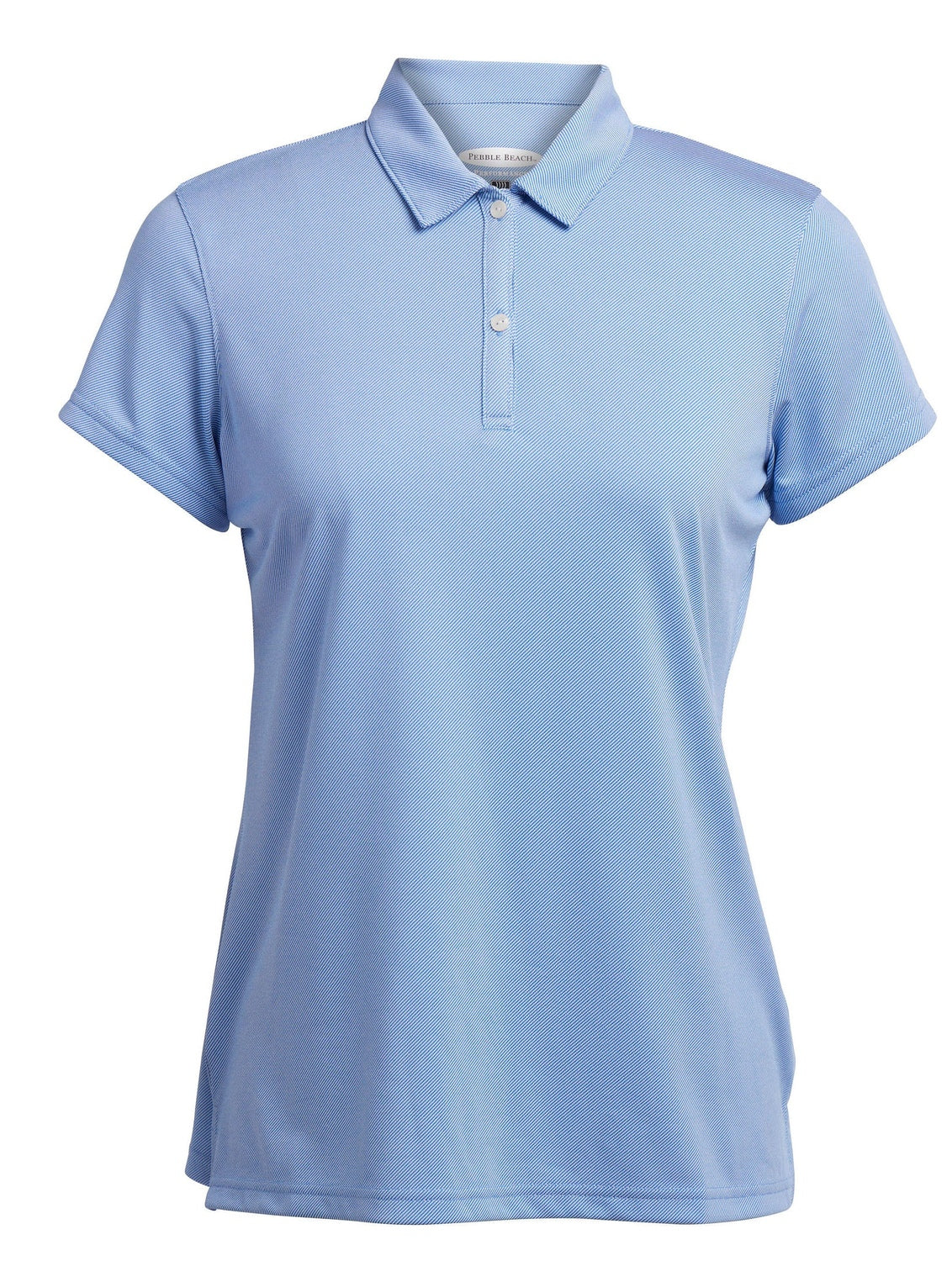Pebble Beach Women's Diagonal Tonal Texture Polo Womens Apparel Shirts & Tops