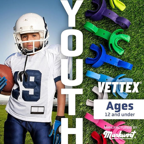 Vettex Youth Double Guard Mouth Guard with Lip Protection Football Mouthguards Youth