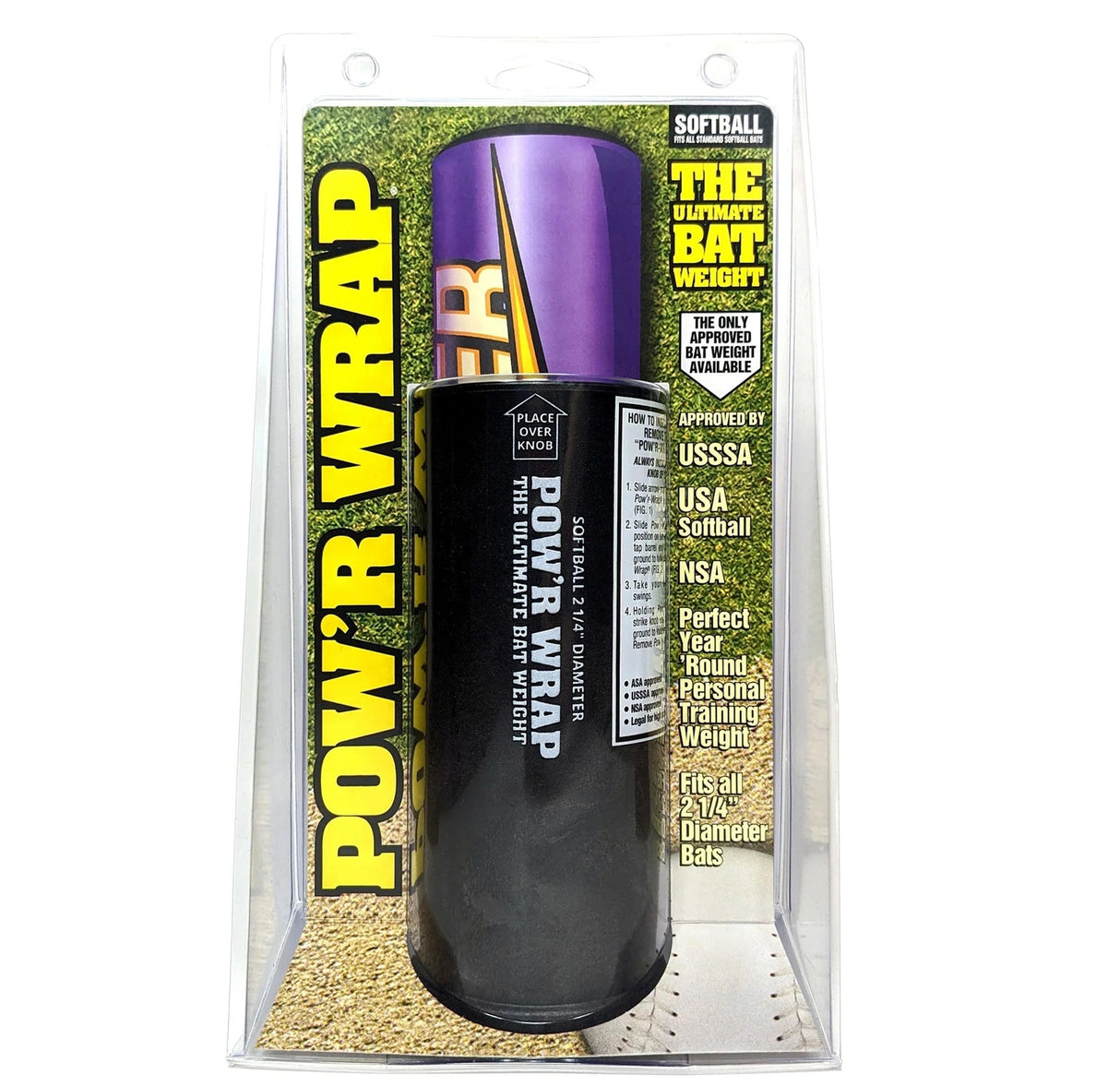 Pow'r Wrap Softball 24 oz Bat Weight Baseball Batter Accessories All
