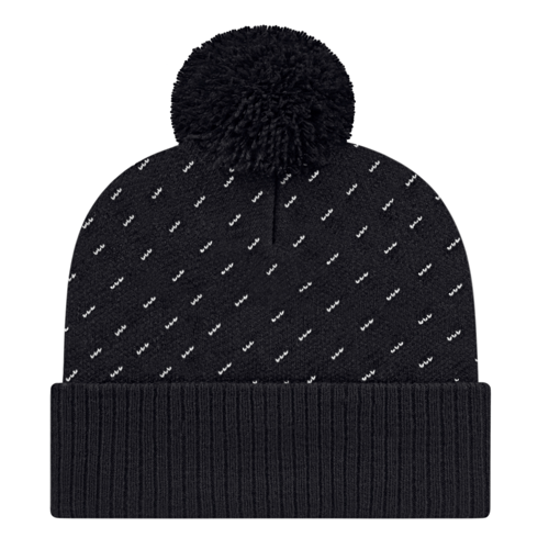 Cap America iK23 Diagonal Dash Knit Cap with Ribbed Cuff Unisex Accessories Hats & Caps