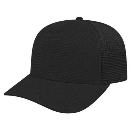 Cap America i8525 Flexfit 110® Ribbed Tri-Blend Trucker Mesh Back Cap Unisex Accessories Hats & Caps