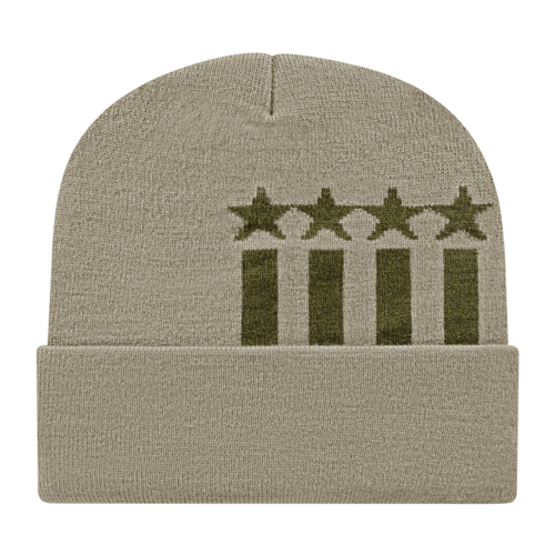 Cap America Stars & Stripes Knit Cap with Cuff Unisex Accessories Hats & Caps