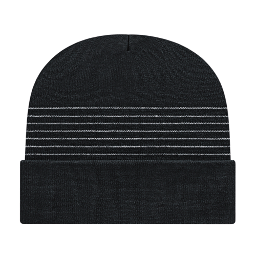 Cap America Thin Striped Knit Cap with Cuff Unisex Accessories Hats & Caps