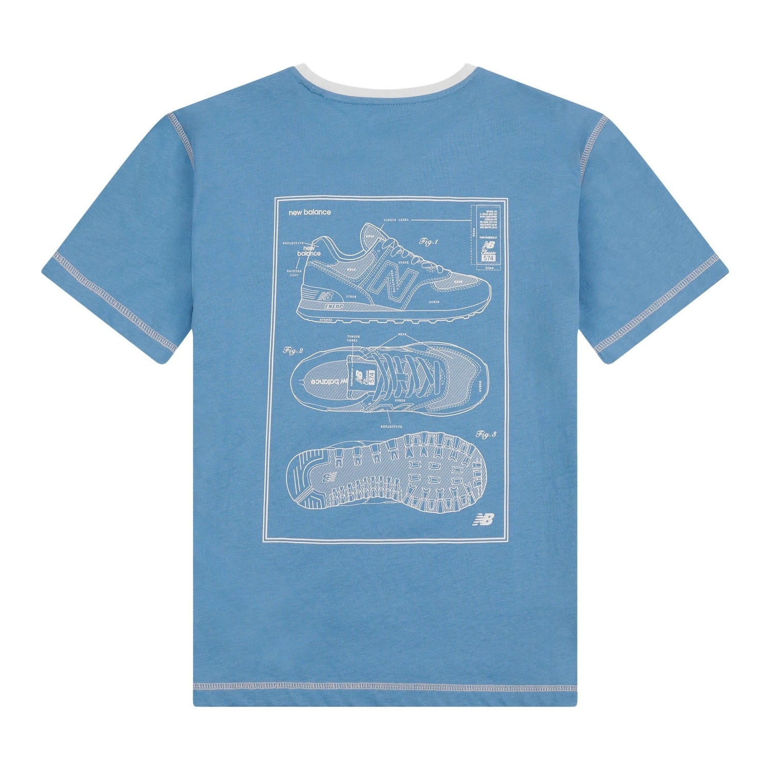 New Balance Youth 574 Diagram Tee Youth Apparel Shirts & Tops