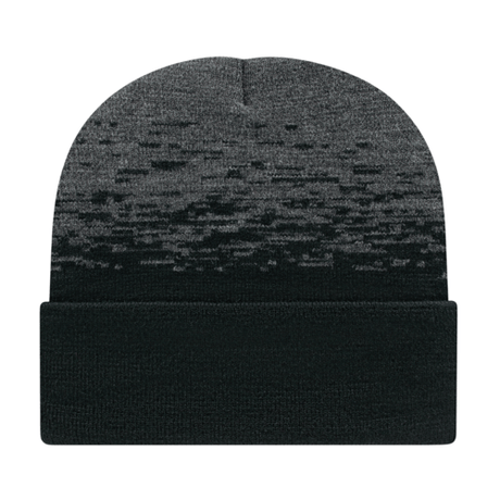 Cap America RKS12 Static Pattern Knit Cap with Cuff Unisex Accessories Hats & Caps