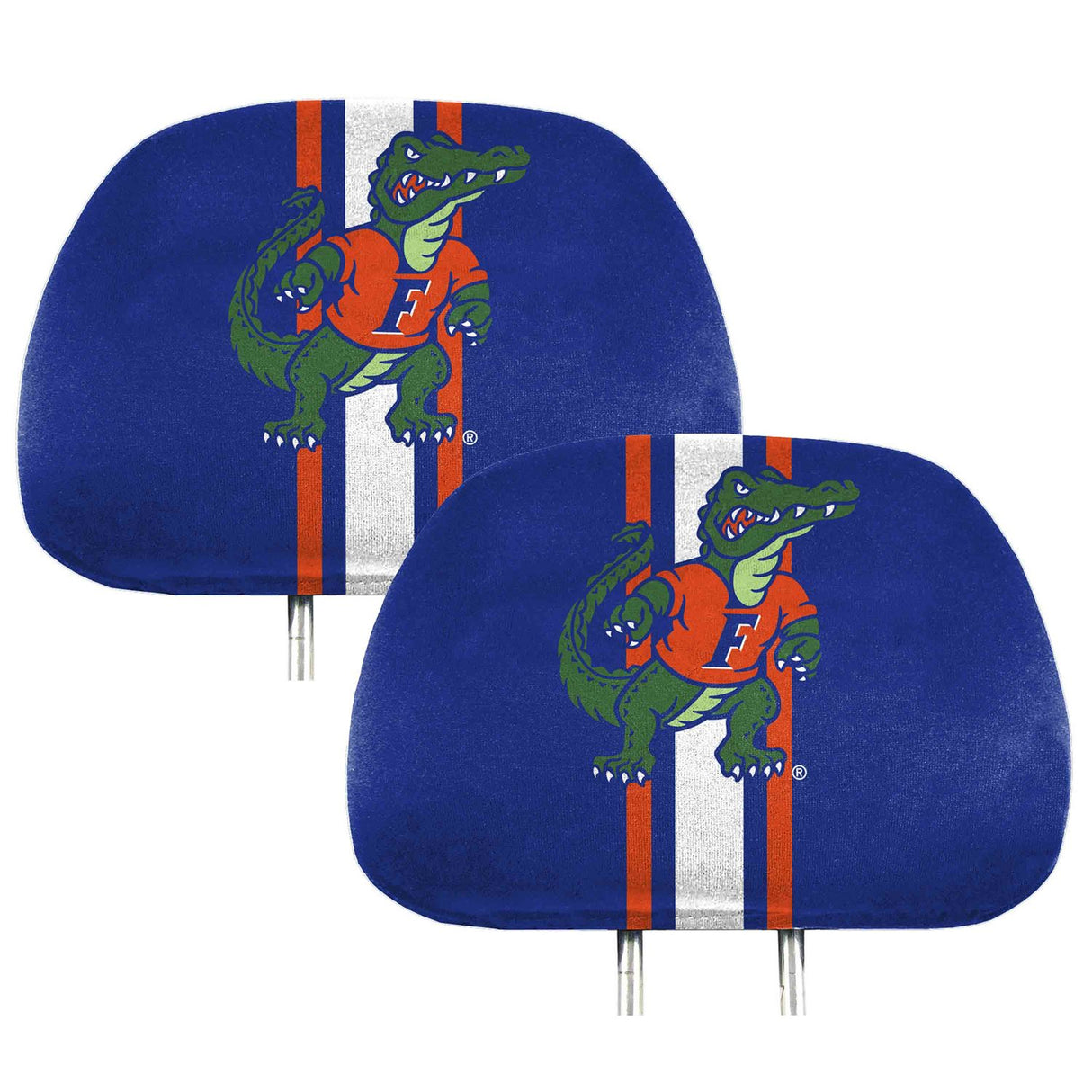 Fanmats Florida Gators Printed Head Rest Cover Set - 2 Pieces Fan Gear NCAA Florida Gators