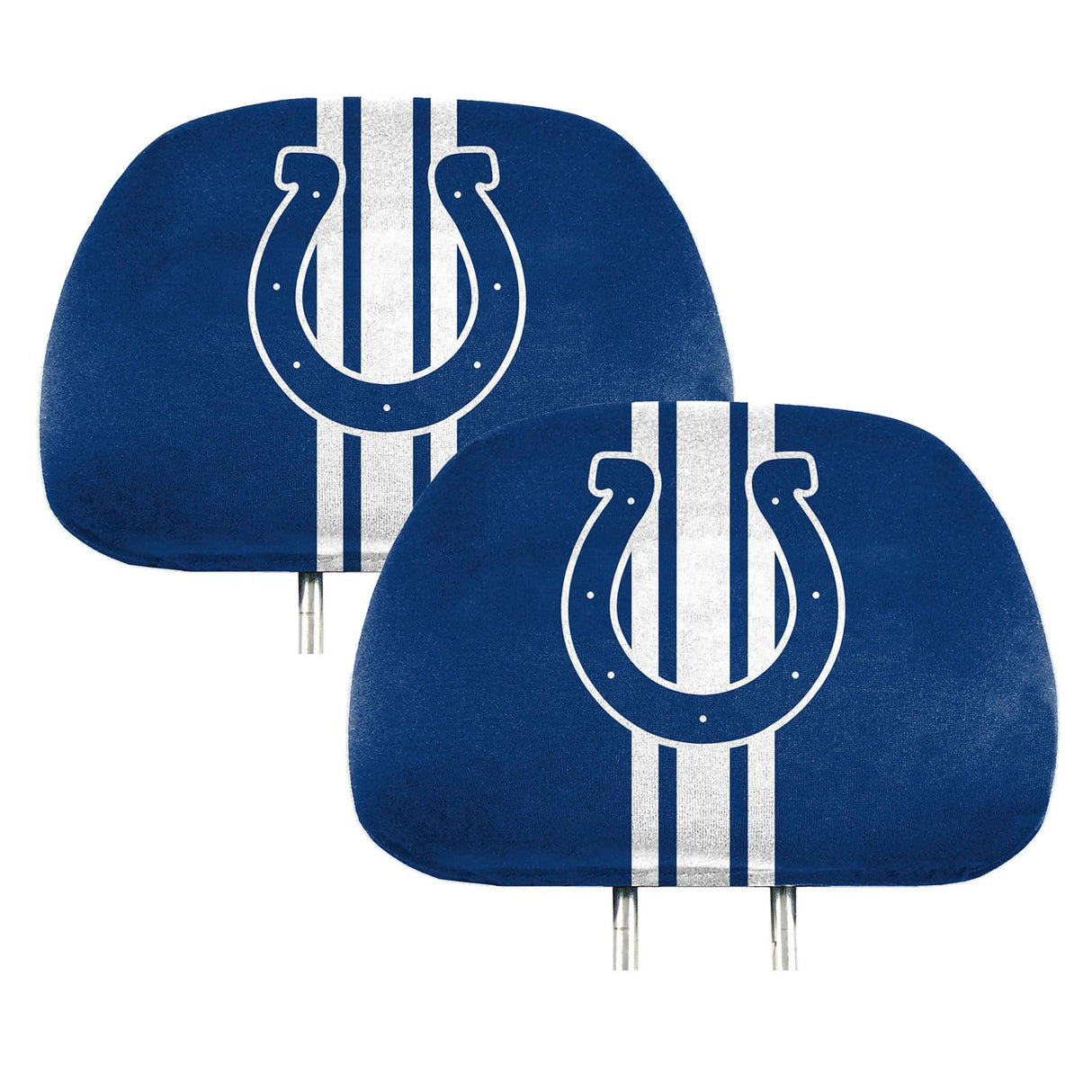 Fanmats Indianapolis Colts Printed Head Rest Cover Set - 2 Pieces Fan Gear NFL Indianapolis Colts