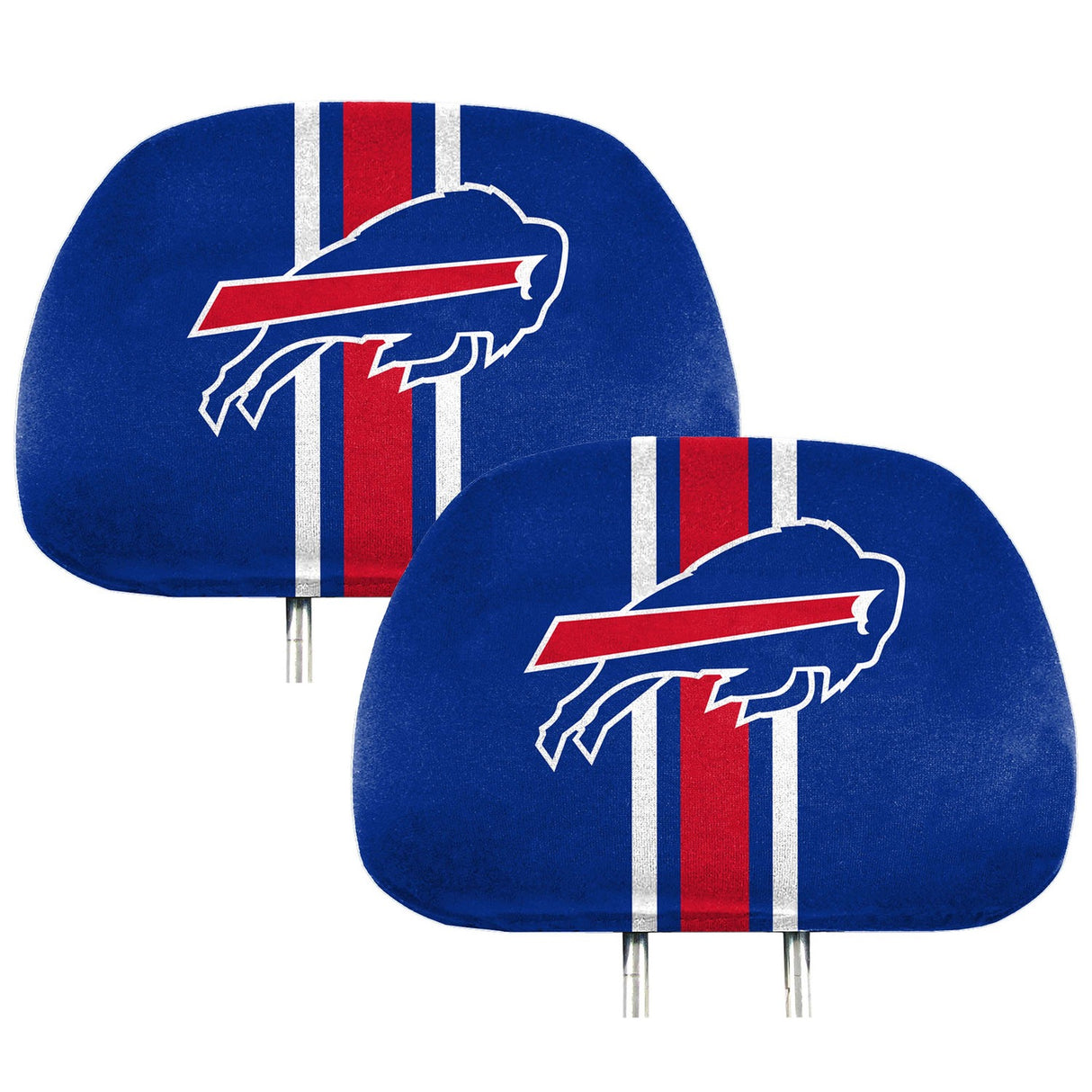 Fanmats Buffalo Bills Printed Head Rest Cover Set - 2 Pieces Fan Gear NFL Buffalo Bills