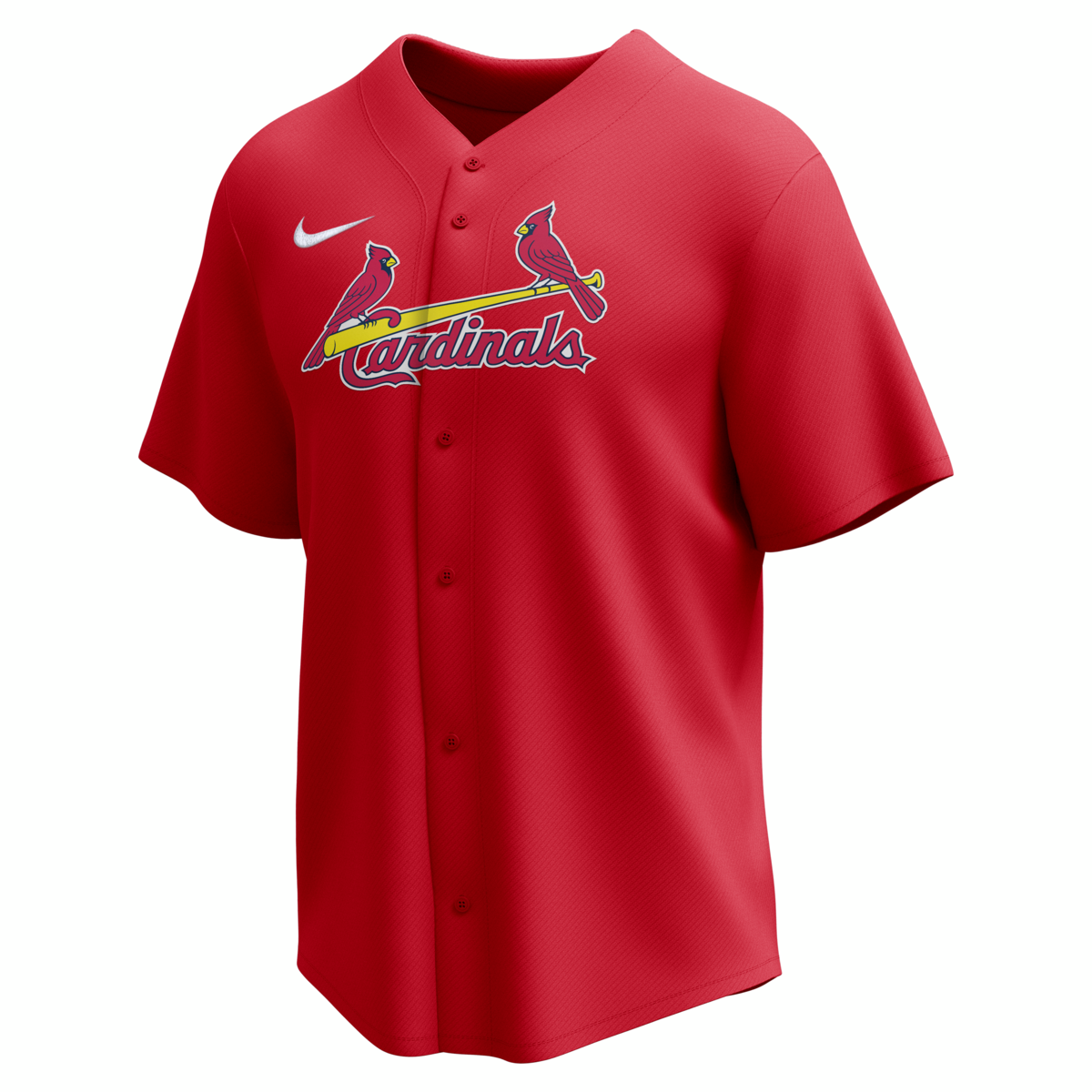 Nike St. Louis Cardinals Adult Institutional Full Button Jersey-1