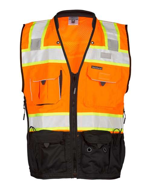 Kishigo Premium Black Series® Surveyors Vest Mens Apparel Jackets & Vests