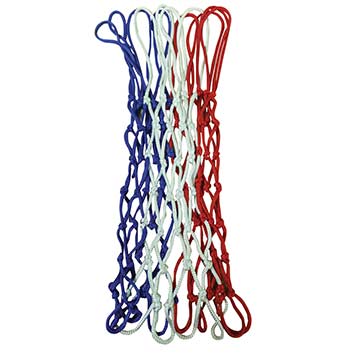 Markwort Vertical Blue, White, & Red Stripe Basketball Net Basketball Equipment All
