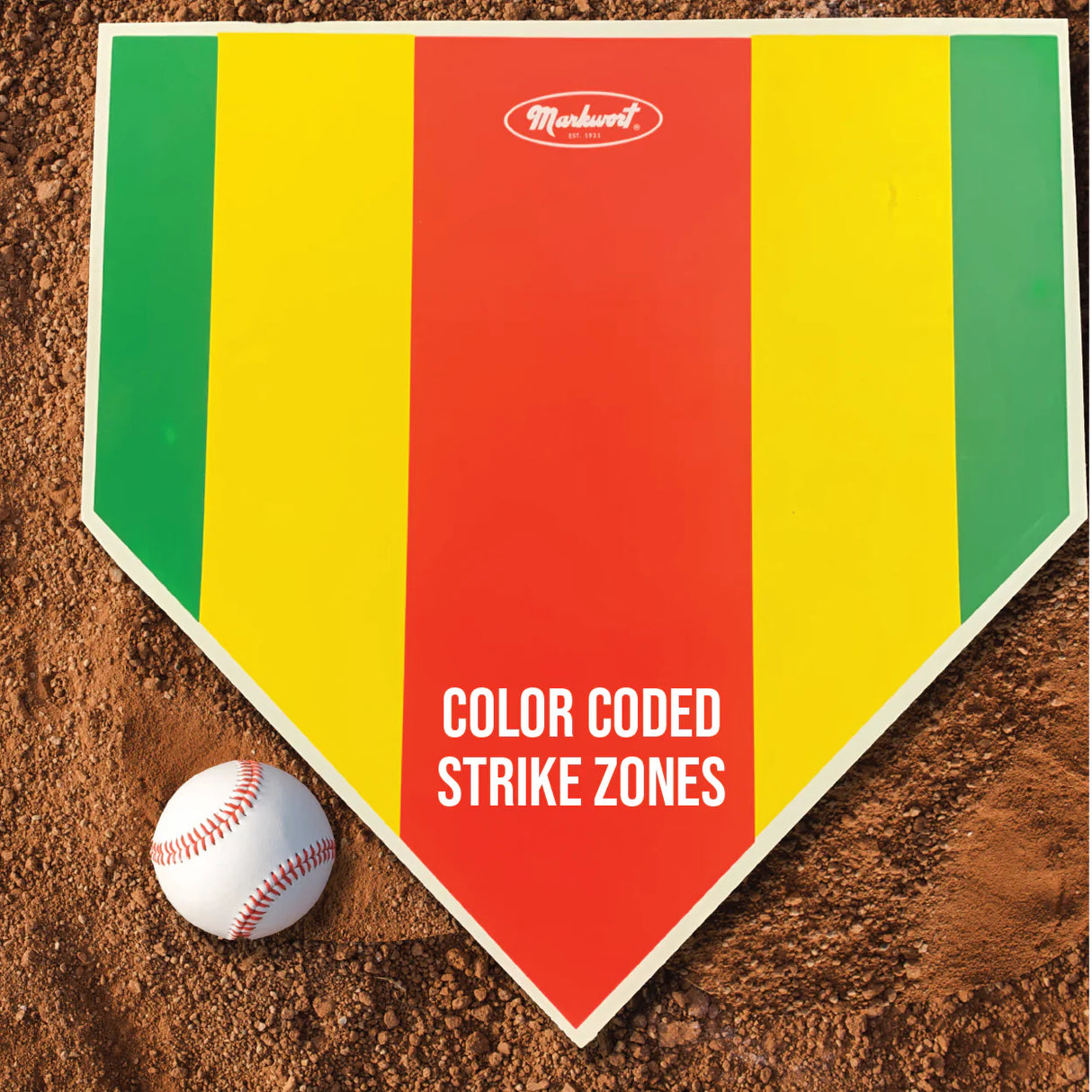 Markwort Strike Zone Home Plate Baseball Field Equipment All