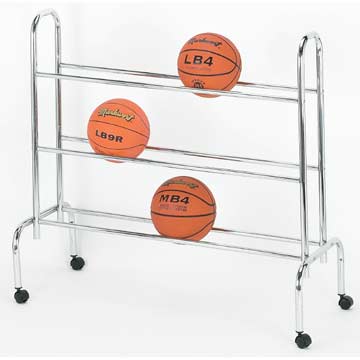 Markwort 12 Ball Metal Rack Basketball Carrier Basketball Equipment All