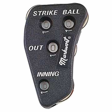 Markwort Black 4-Dial Plastic Indicator Baseball Umpires Gear All