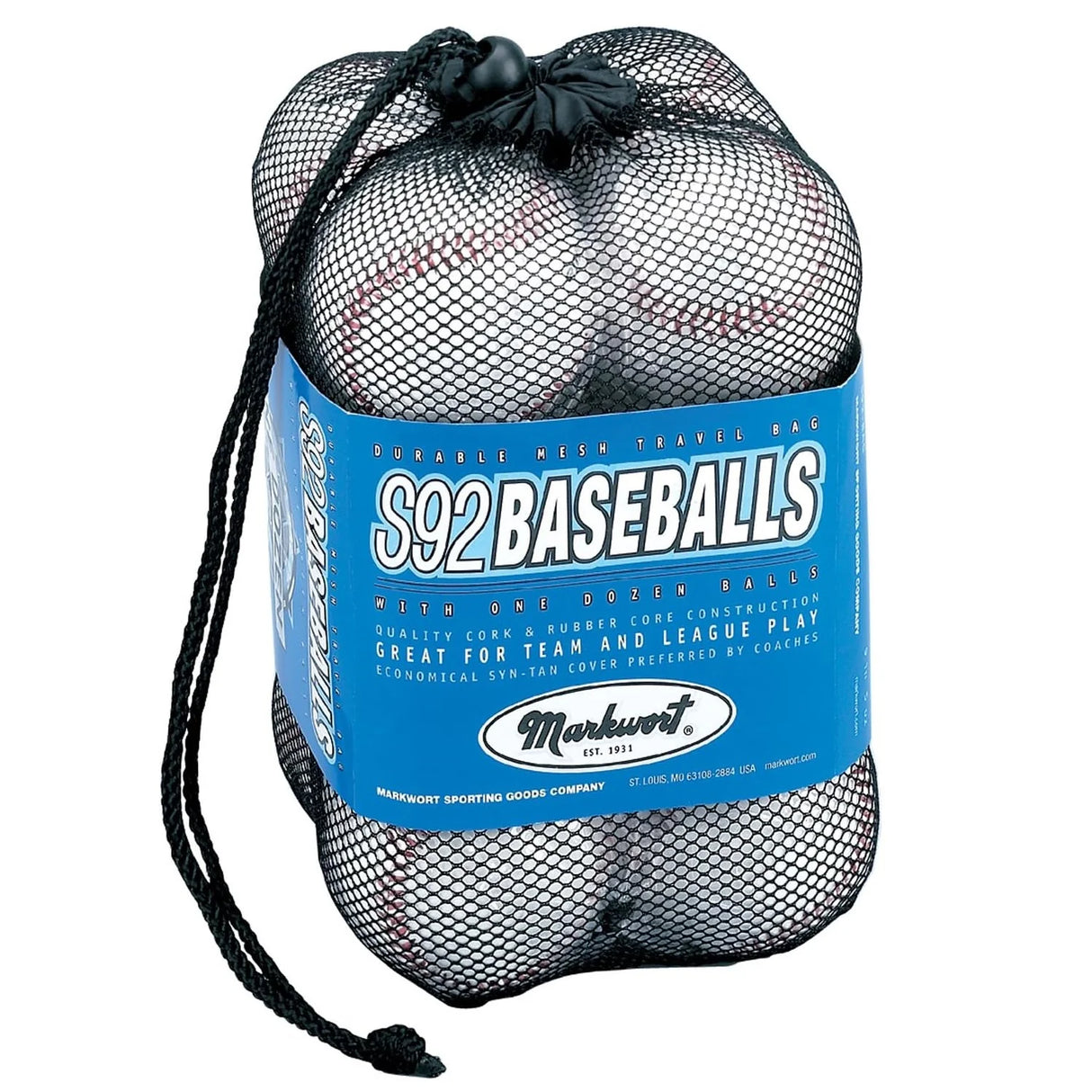 Markwort S92 Official League Baseballs - 1 dozen Baseball Baseballs All