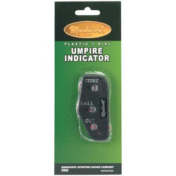 Markwort Black 3-Dial Plastic Indicator Baseball Umpires Gear All