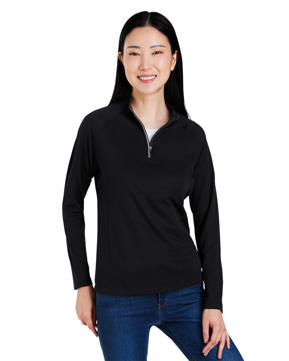 CORE365 Ladies' Origin Performance Pique Quarter-Zip Womens Apparel Sweatshirts & Fleece