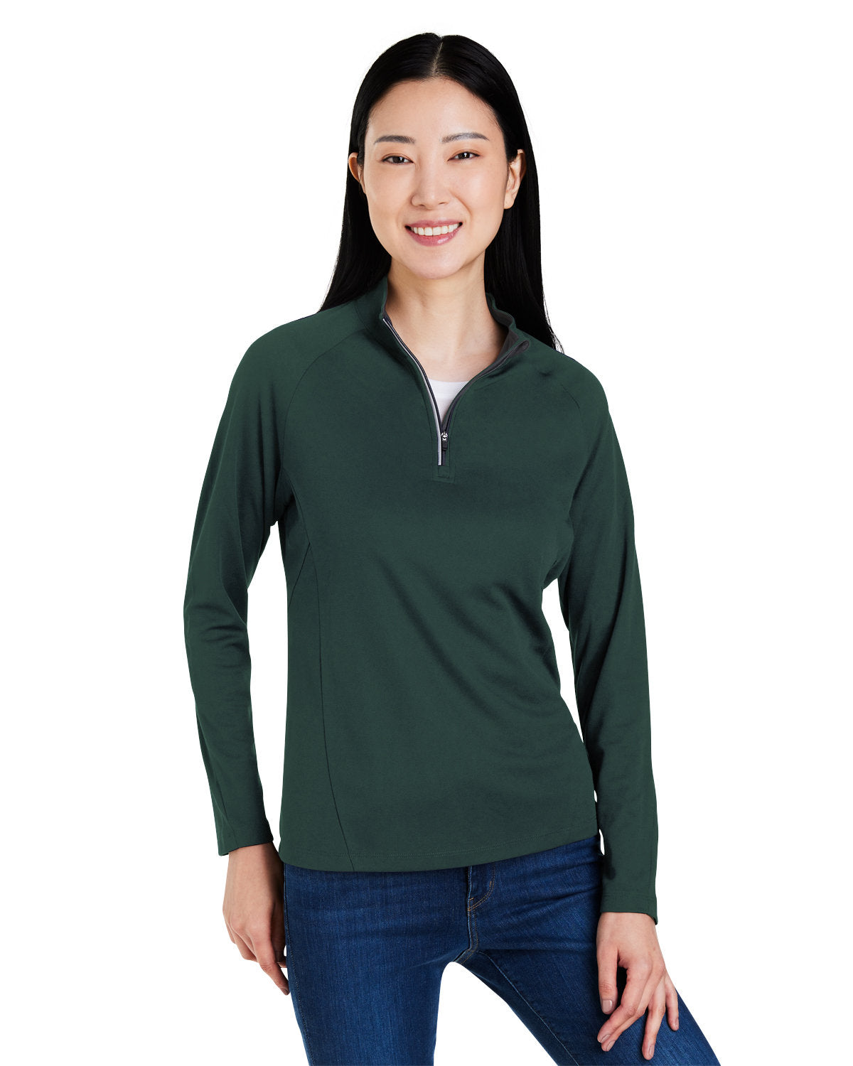 CORE365 Ladies' Origin Performance Pique Quarter-Zip Womens Apparel Sweatshirts & Fleece