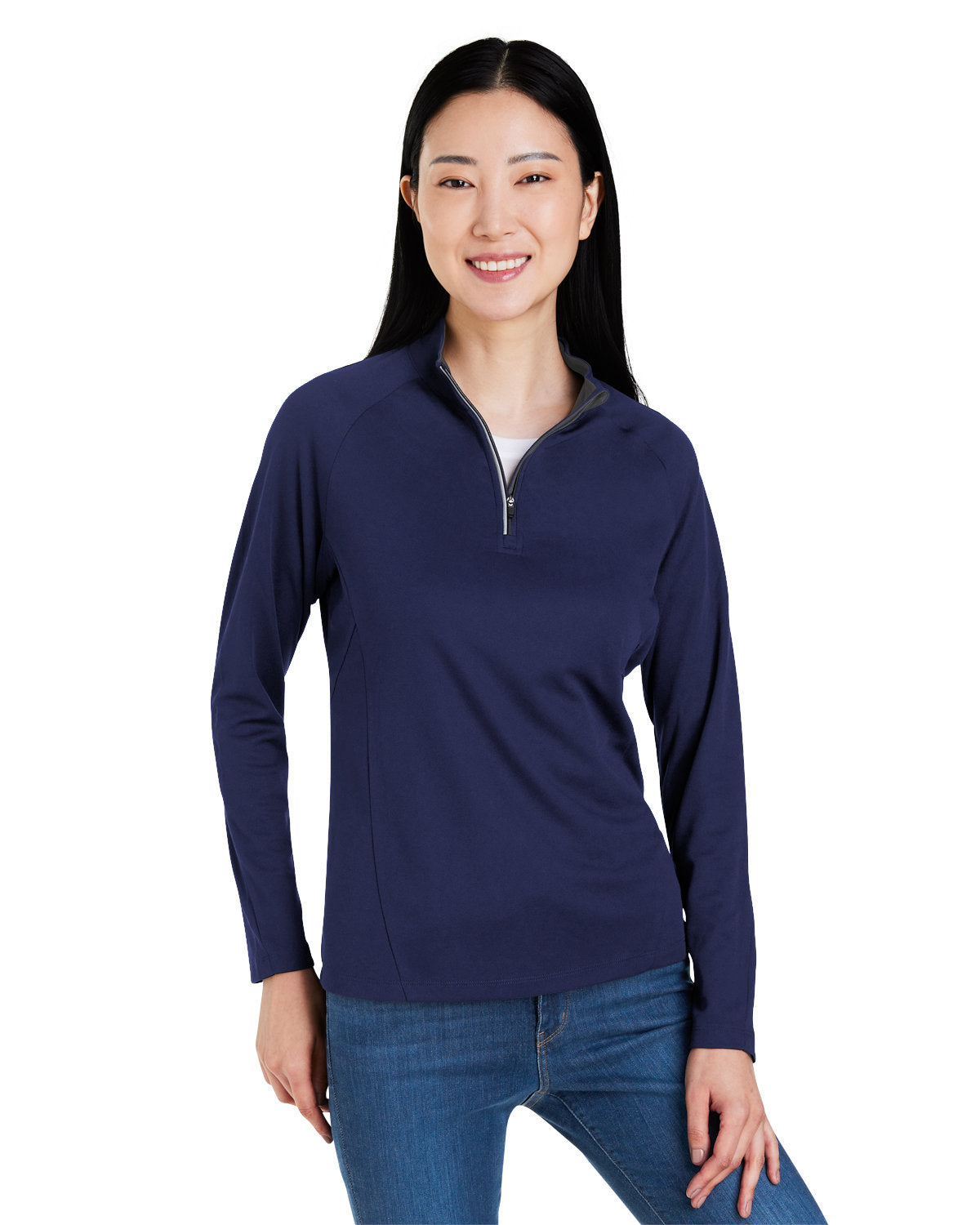 CORE365 Ladies' Origin Performance Pique Quarter-Zip Womens Apparel Sweatshirts & Fleece