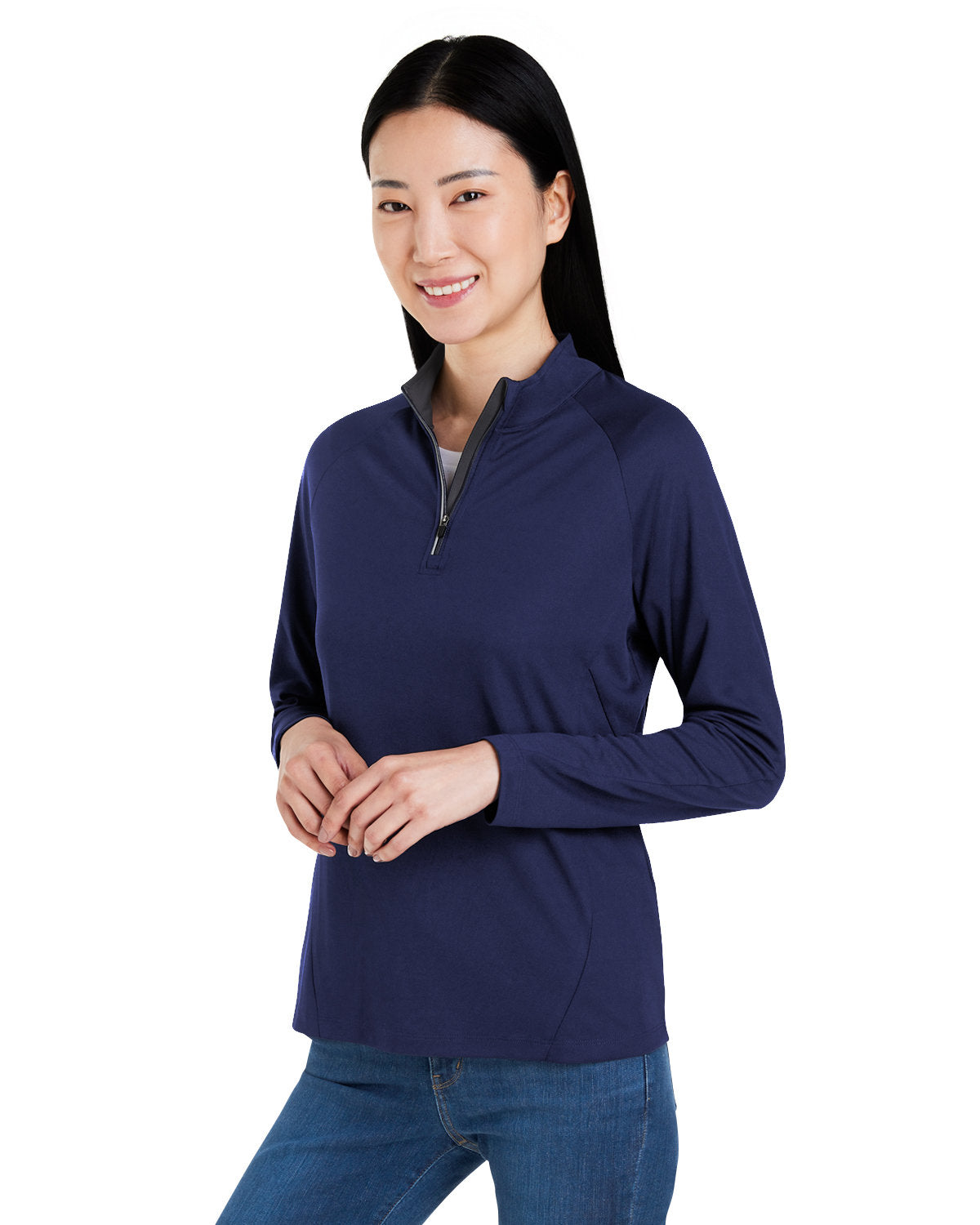 CORE365 Ladies' Origin Performance Pique Quarter-Zip Womens Apparel Sweatshirts & Fleece