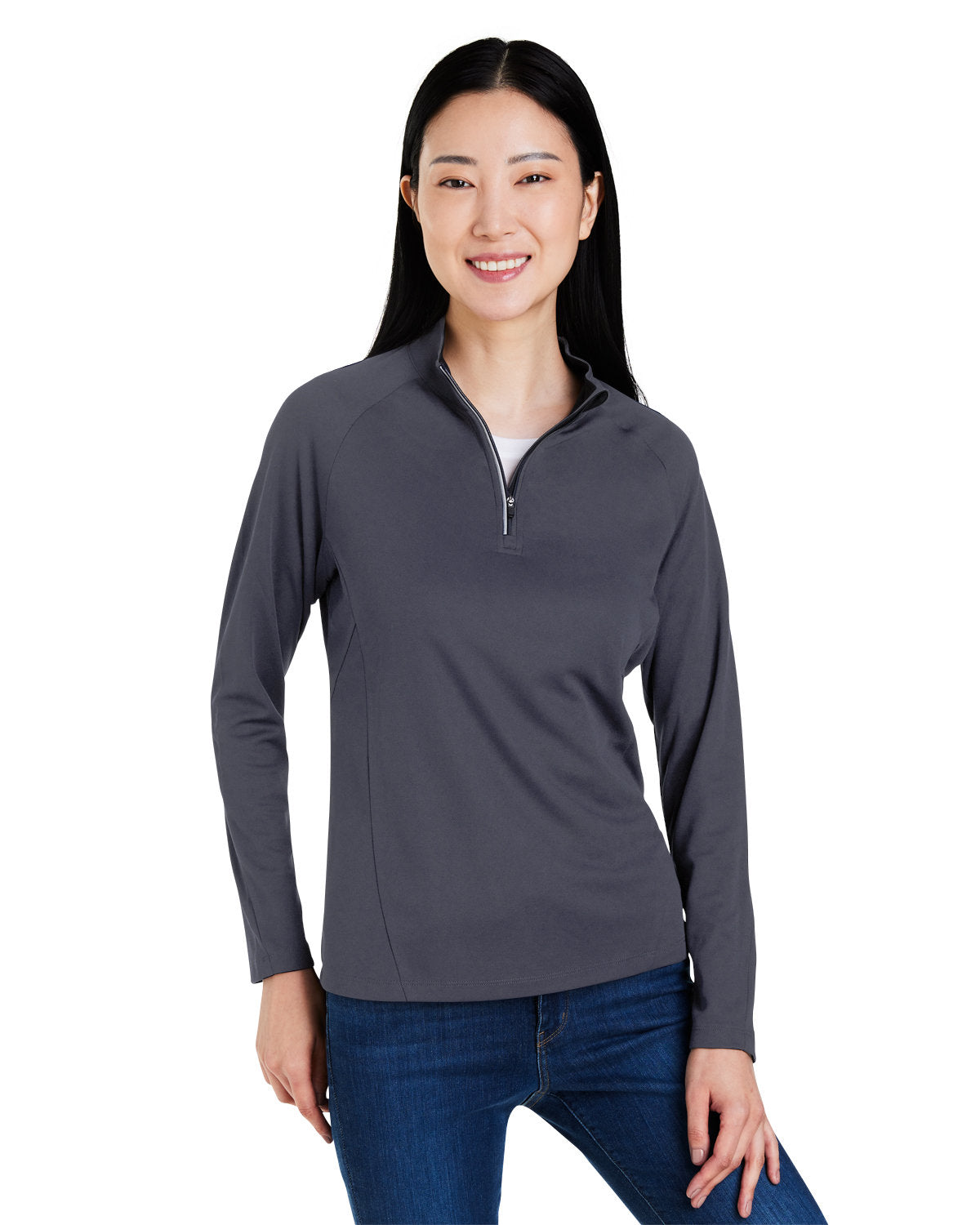 CORE365 Ladies' Origin Performance Pique Quarter-Zip Womens Apparel Sweatshirts & Fleece