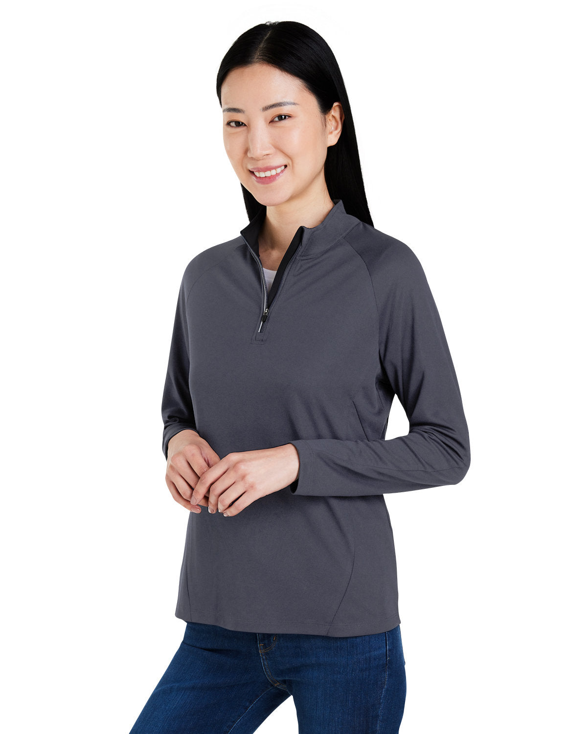 CORE365 Ladies' Origin Performance Pique Quarter-Zip Womens Apparel Sweatshirts & Fleece