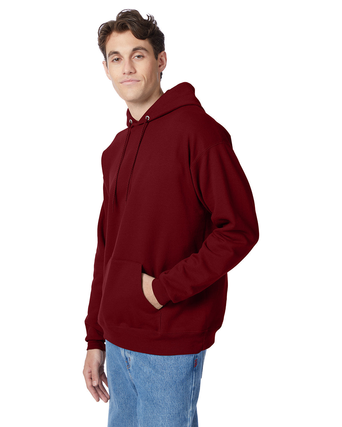 Hanes Unisex Ecosmart® 50/50 Pullover Hooded Sweatshirt Mens Apparel Sweatshirts & Fleece
