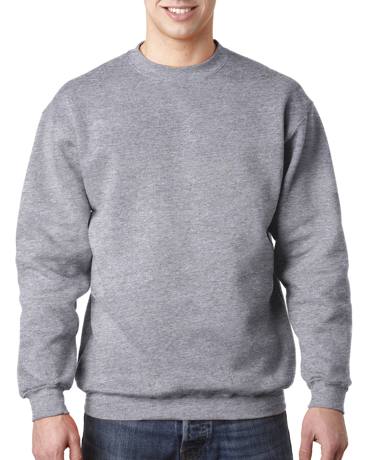 Bayside Men's Heavyweight Crewneck Sweatshirt Mens Apparel Sweatshirts & Fleece
