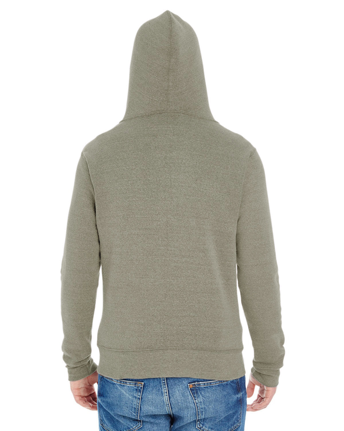 J. America Unisex Triblend Full-Zip Hooded Sweatshirt 4249-2