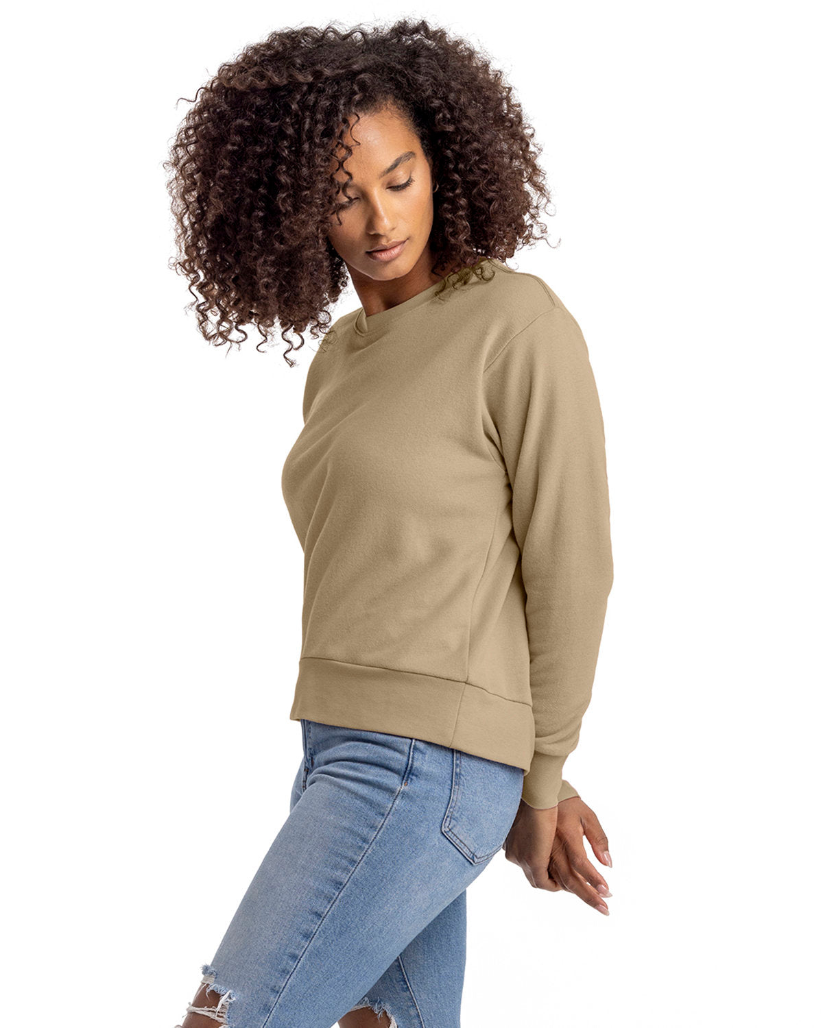 Next Level Apparel Women's Laguna Sueded Sweatshirt Womens Apparel Sweatshirts & Fleece