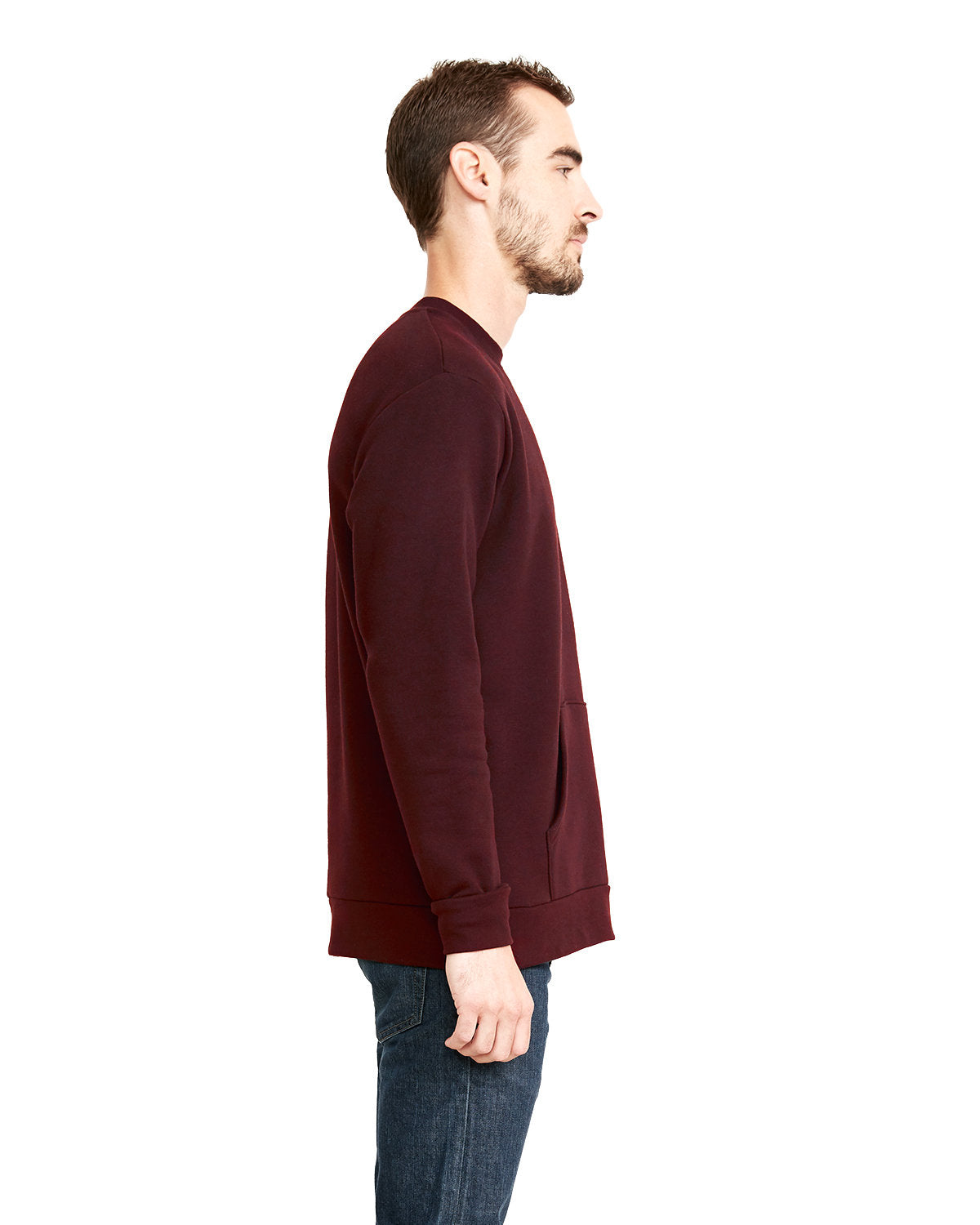 Next Level Men's Santa Cruz Pocket Sweatshirt-3