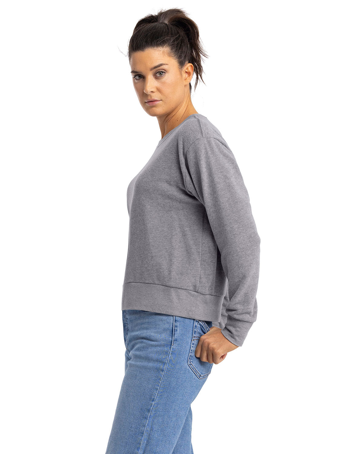 Next Level Apparel Women's Laguna Sueded Sweatshirt Womens Apparel Sweatshirts & Fleece