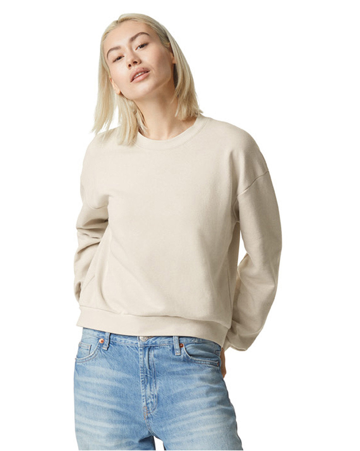 American Apparel Ladies' ReFlex Fleece Crewneck Sweatshirt Womens Apparel Sweatshirts & Fleece