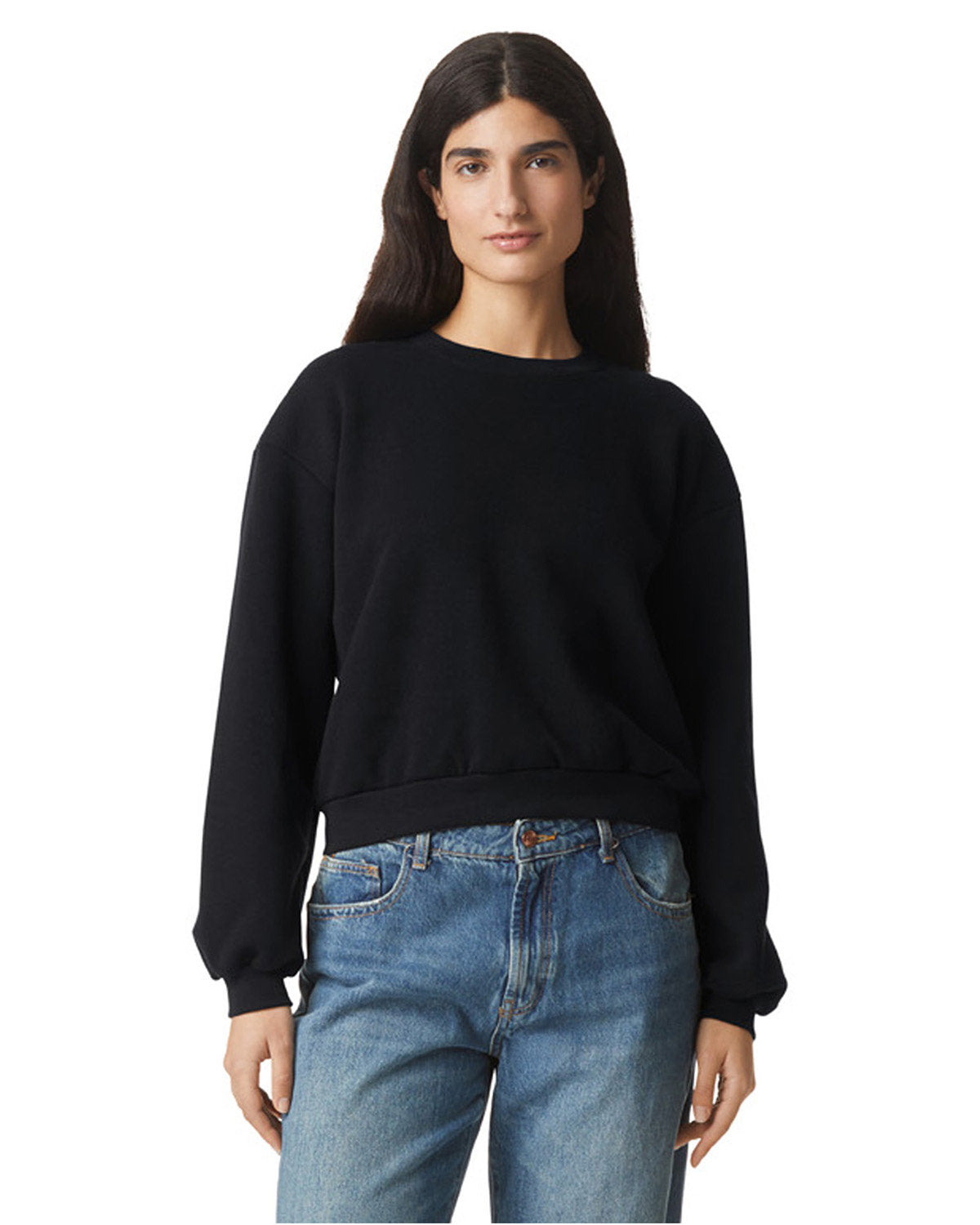 American Apparel Ladies' ReFlex Fleece Crewneck Sweatshirt Womens Apparel Sweatshirts & Fleece