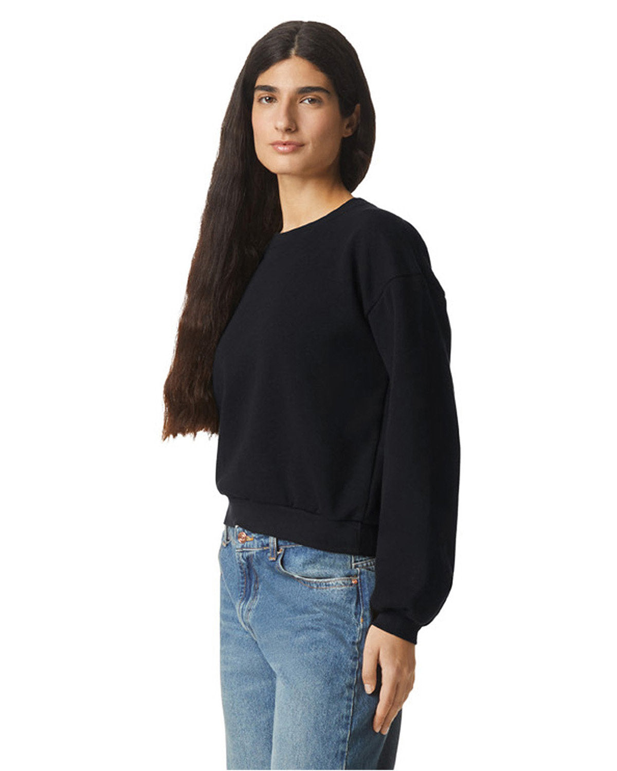 American Apparel Ladies' ReFlex Fleece Crewneck Sweatshirt Womens Apparel Sweatshirts & Fleece