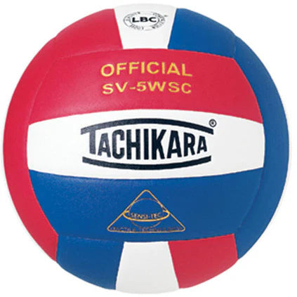 Tachikara SV5-WSC Sensi-Tec Volleyball - Scarlet/White/Royal Volleyball Volleyballs All