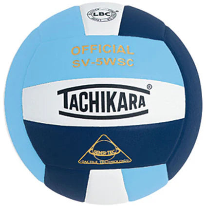 Tachikara SV5-WSC Sensi-Tec Volleyball - Powder Blue/White/Navy Volleyball Volleyballs All