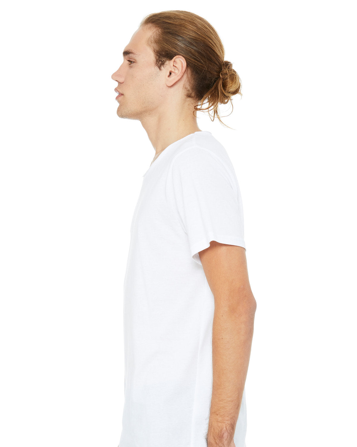 BELLA + CANVAS Men's Jersey Raw Neck T-Shirt Mens Apparel Shirts & Tops