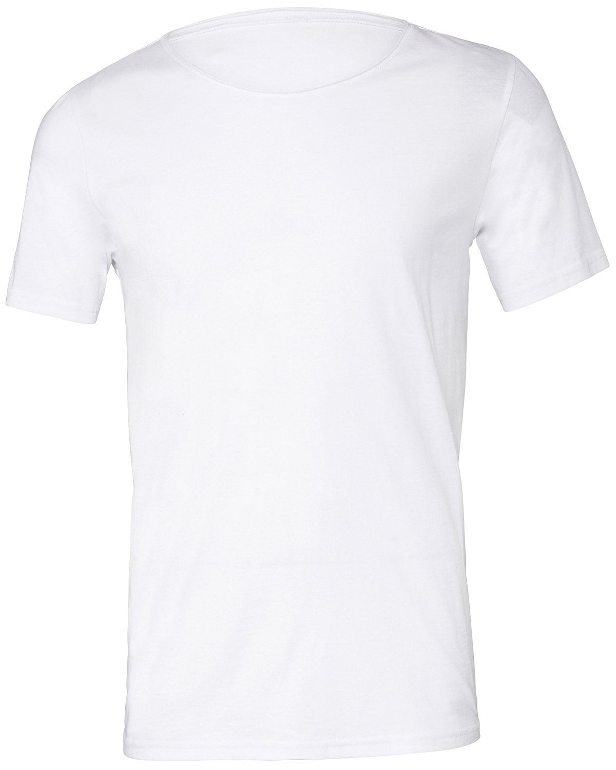 BELLA + CANVAS Men's Jersey Raw Neck T-Shirt Mens Apparel Shirts & Tops