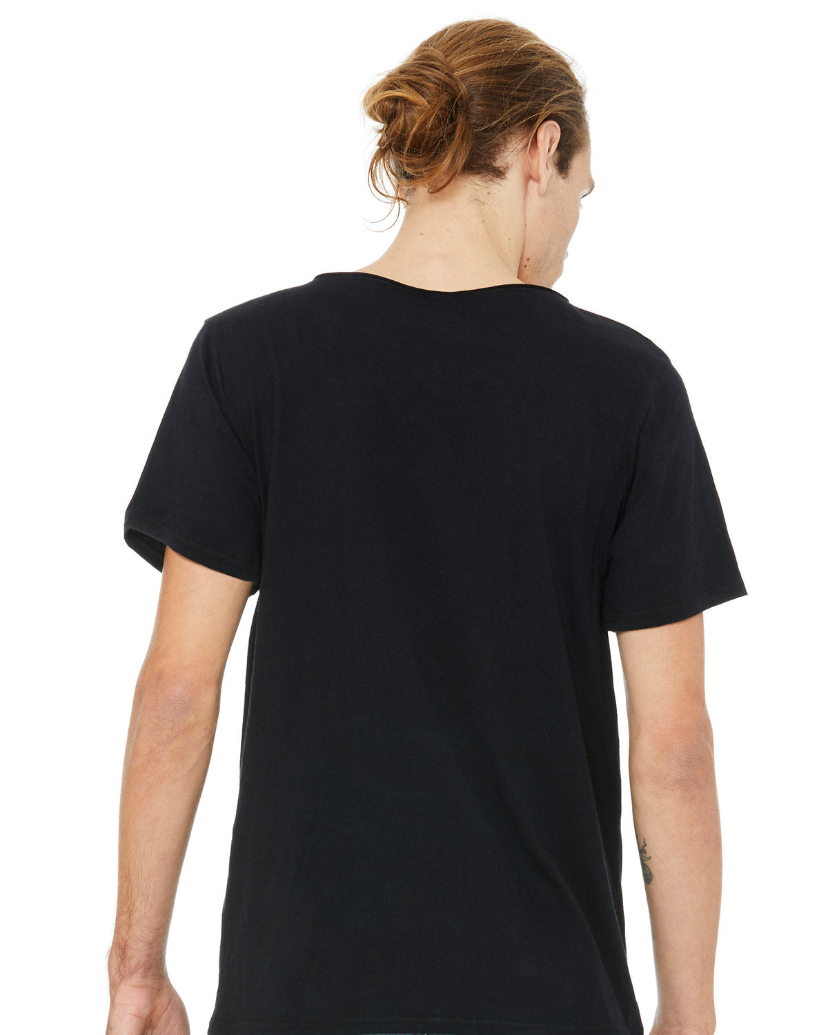 BELLA + CANVAS Men's Jersey Raw Neck T-Shirt Mens Apparel Shirts & Tops