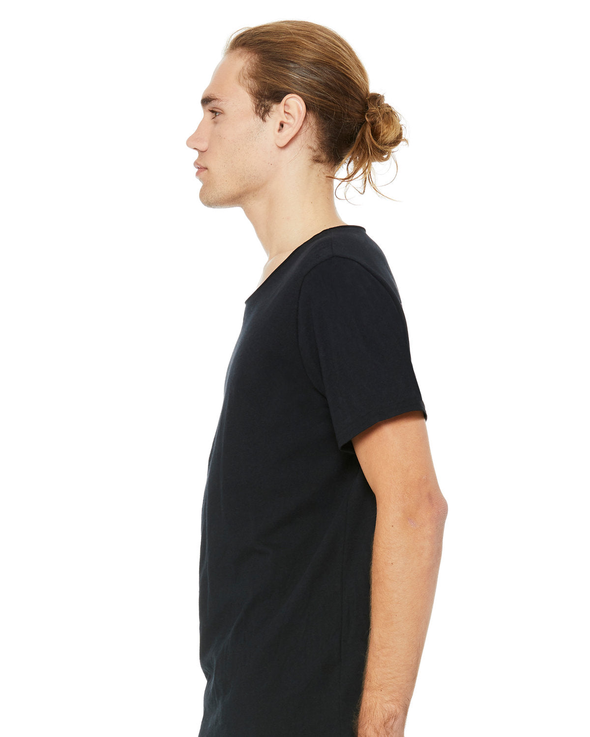 BELLA + CANVAS Men's Jersey Raw Neck T-Shirt Mens Apparel Shirts & Tops