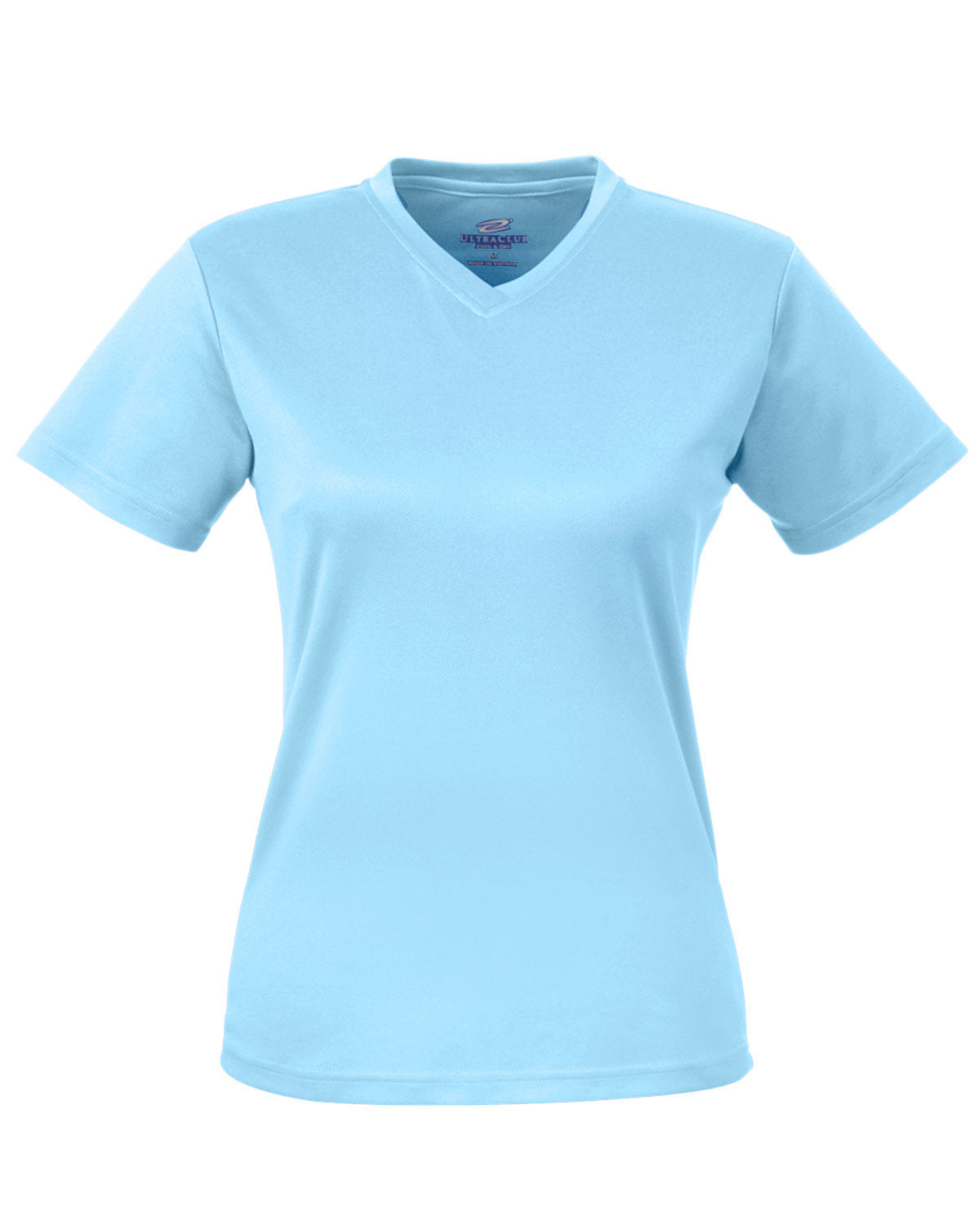 UltraClub Ladies' Cool & Dry Sport V-Neck T-Shirt Womens Apparel Shirts & Tops