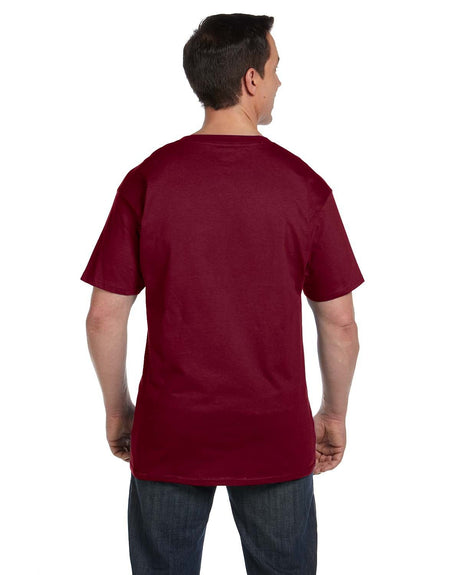 Hanes Men's Beefy-T 100% Cotton T-Shirt with Pocket 5190 Mens Apparel Shirts & Tops