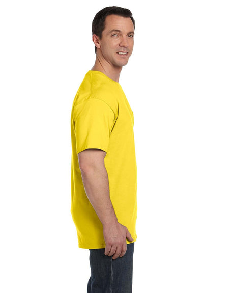 Hanes Men's Beefy-T 100% Cotton T-Shirt with Pocket 5190 Mens Apparel Shirts & Tops